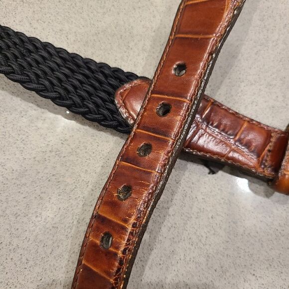 COPY - Brighton woven black belt - Picture 3 of 7